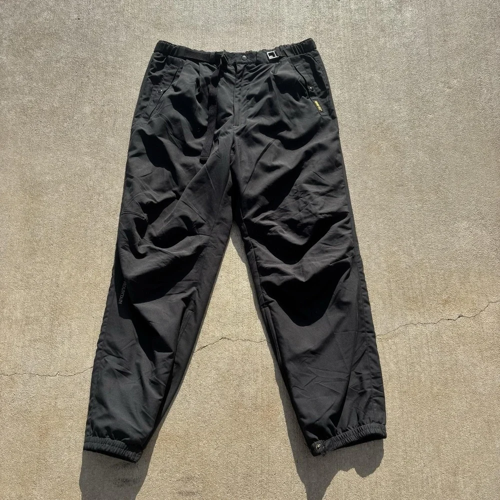 Sun Mountain Rain Pants Mens‎ XL Black GORE-TEX Elastic Waist Golf Waterproof